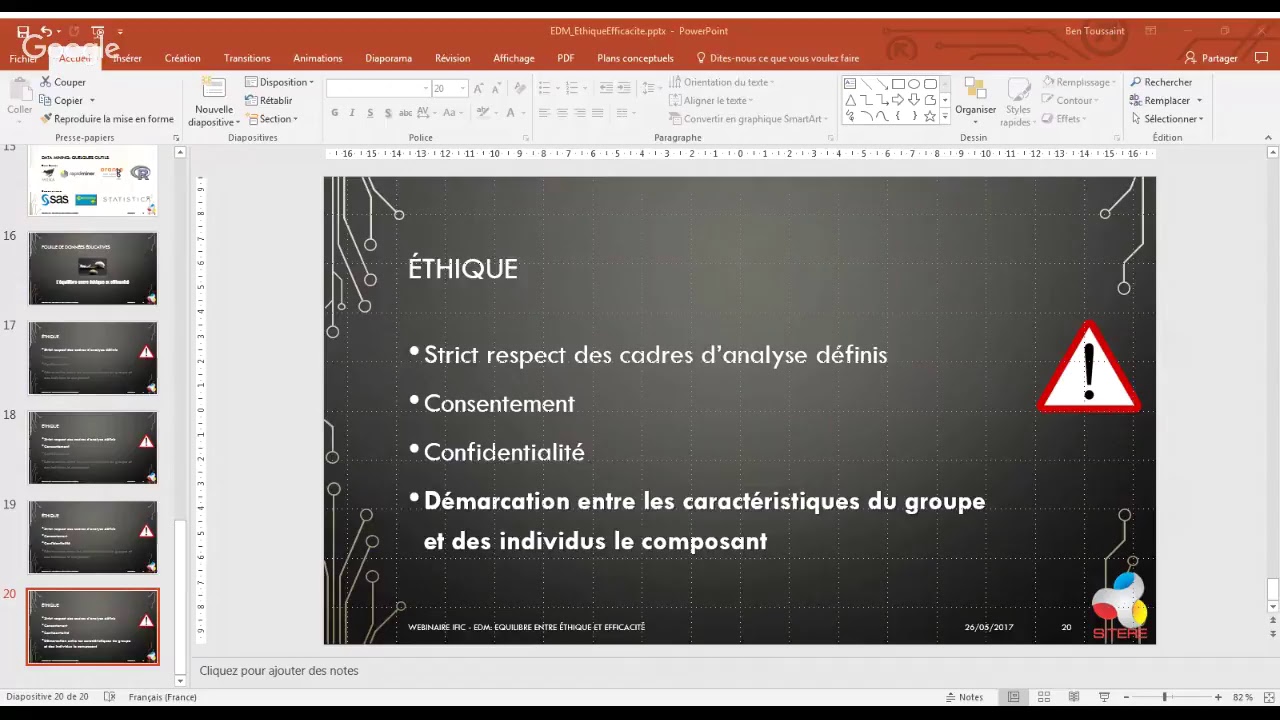 Webinaire: Le Data Mining: l’équilibre entre éthique et efficacité