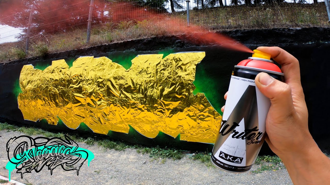 How to make the MOST SHINY GOLD Graffiti Letters ? - RESAKS