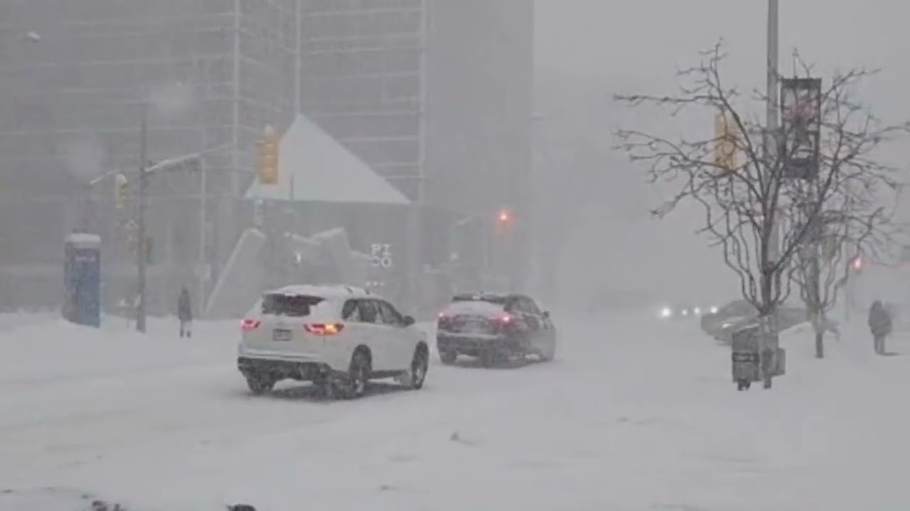 Sunday Snowfall in Toronto  