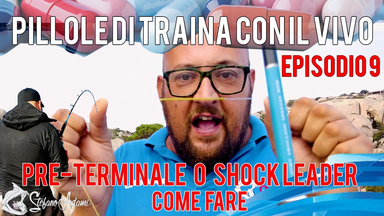 Traina col vivo 9 Preparare il preterminale, nodo PR , piombo guardiano scorrevole