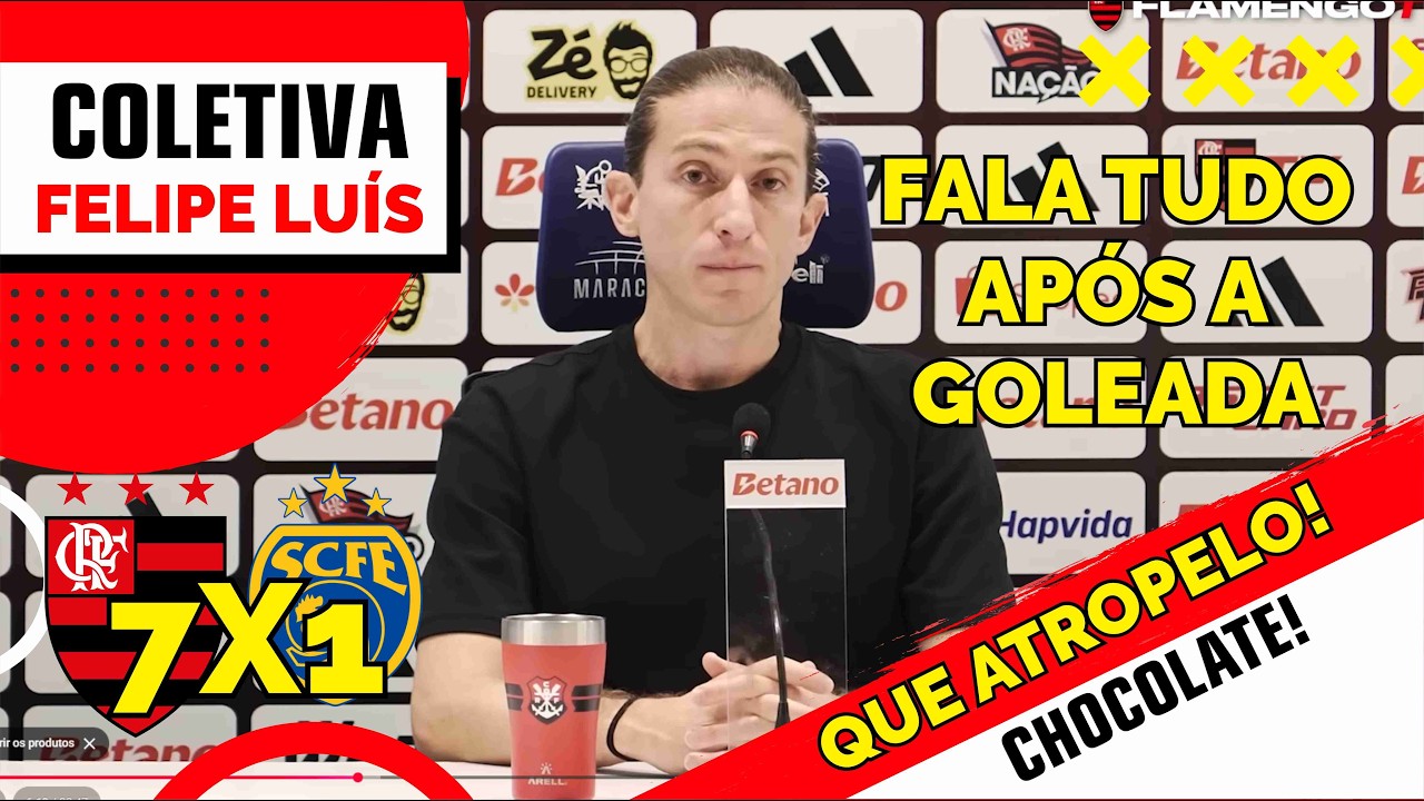 💥 SHOW NO MARACA! FELIPE LUÍS COMENTA GOLEADA DO FLAMENGO  - FLAMENGO 7X1 SAMPAIO CORRÊIA - RJ