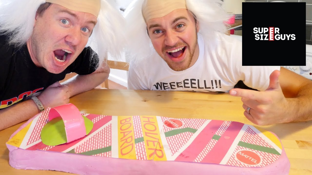 We made an edible GIANT Chocolate Brownie Hoverboard! | Super Size Guys
