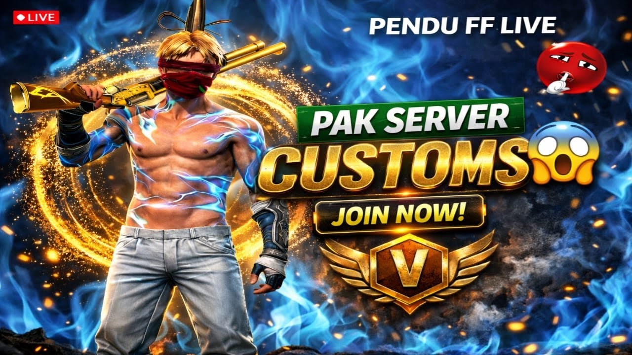 INSANE PAK SERVER CUSTOMS 😱 | JOIN FAST | PENDU FF LIVE
