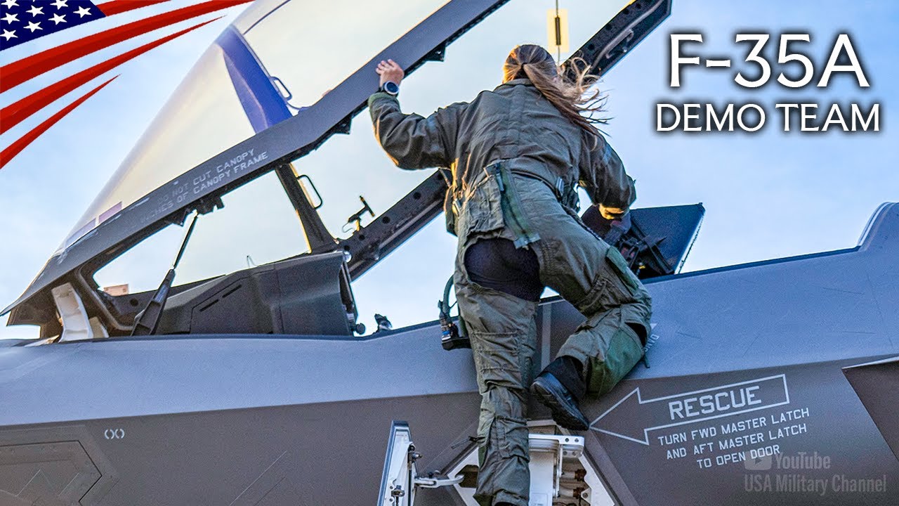 She Flies the Lightning – F-35A Demo Pilot in Action 2025