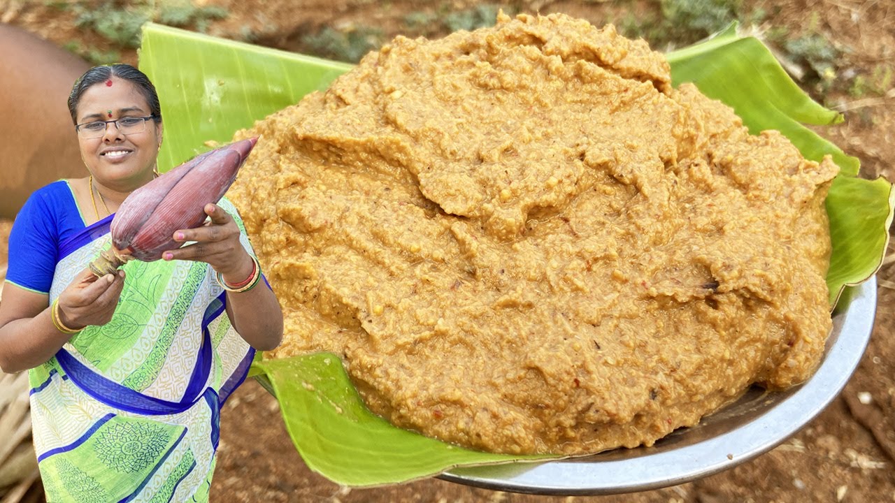 10 இட்லி சாப்பிட வைக்கும் சத்தான வாழைப்பூ சட்னி / Healthy Banana Flower Chutney / VaalaiPoo Chutney
