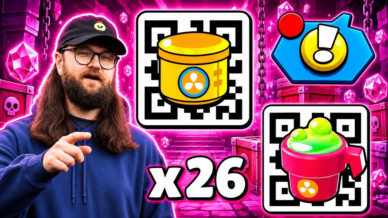 ALL  Working x6+ 🔥 QR CODES + FREE BUFFIE in Brawl Stars! 