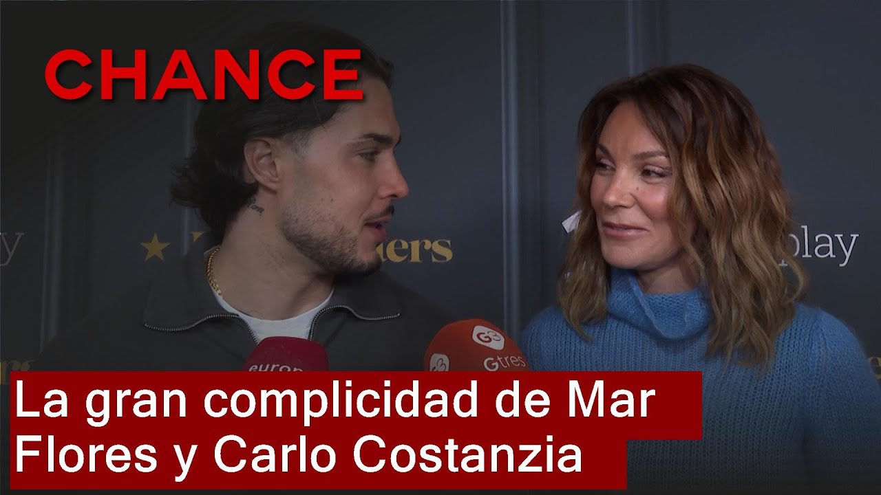 La gran complicidad de Mar Flores y Carlo Costanzia en la rueda de prensa de 'DecoMasters'