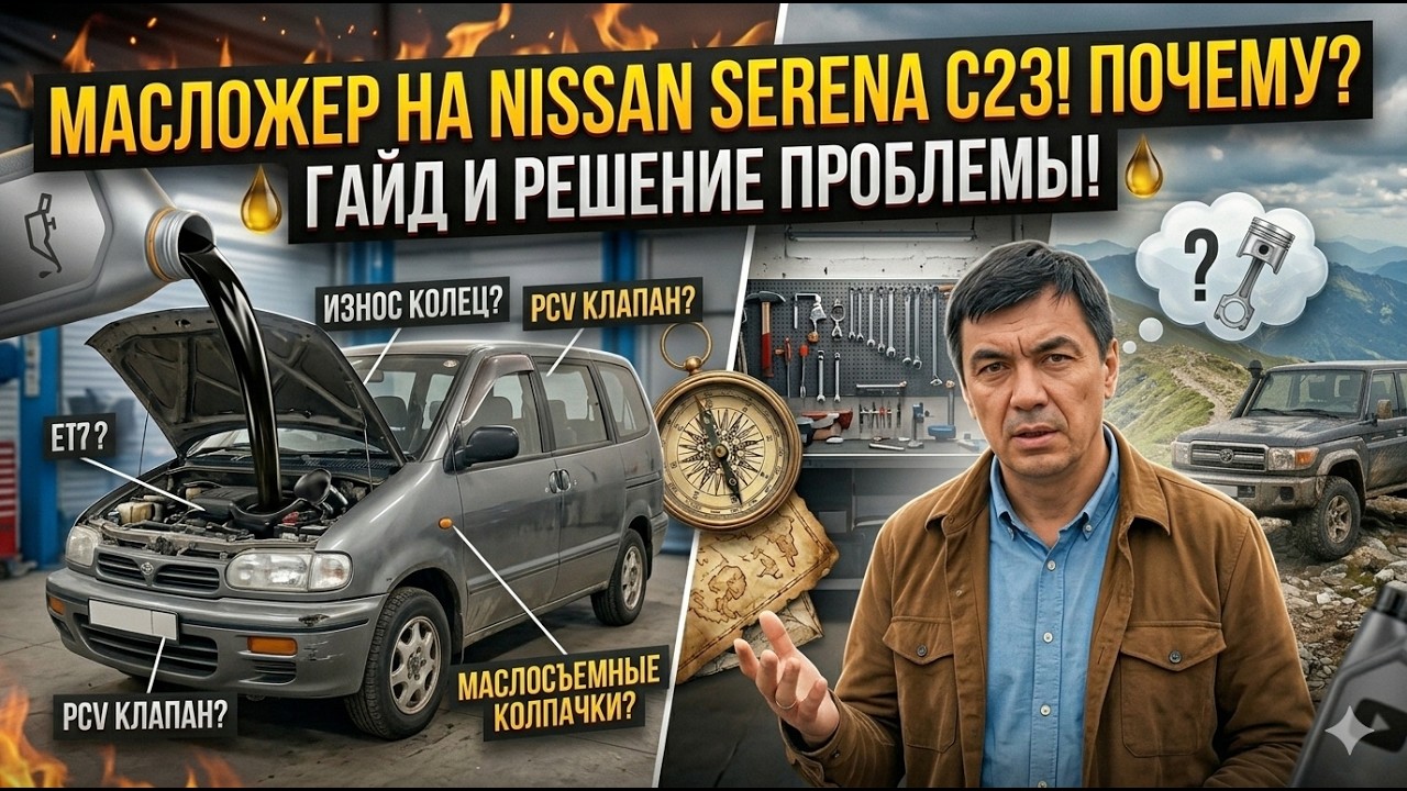 МАСЛОЖОР или НОРМАЛЬНЫЙ РАСХОД МАСЛА, NISSAN SERENA C23?