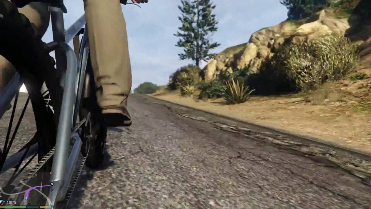 Grand Theft Auto V - Bicycle Ride up Mt. Chiliad