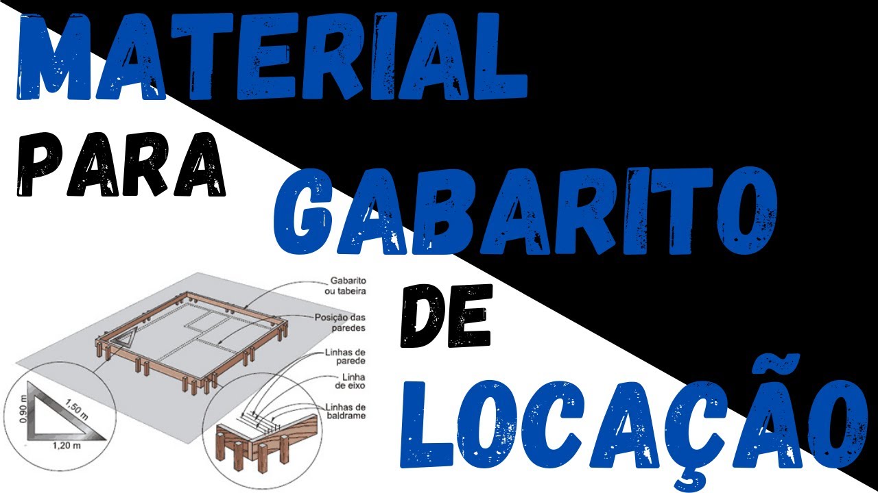 CALCULO DE MATERIAL #4 - Material para gabarito de locação