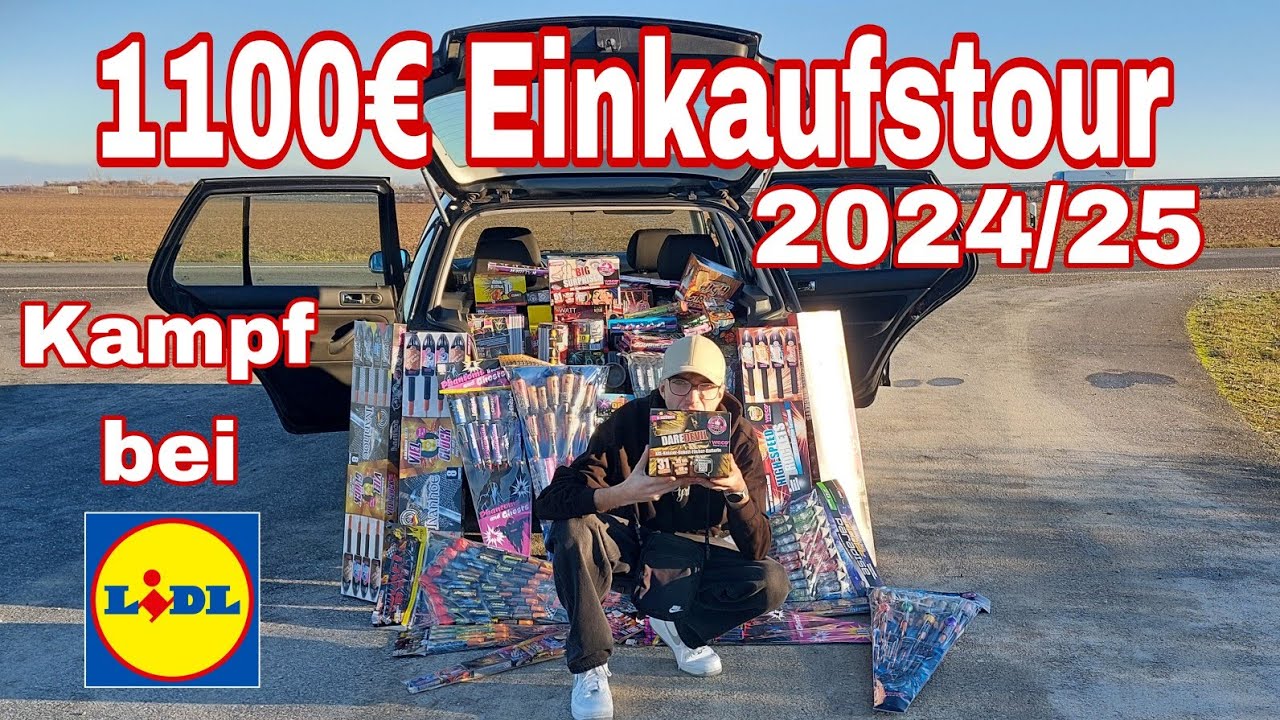1100€ Silvester Einkaufstour 2024/25 - Kampf im Lidl !  [HD]