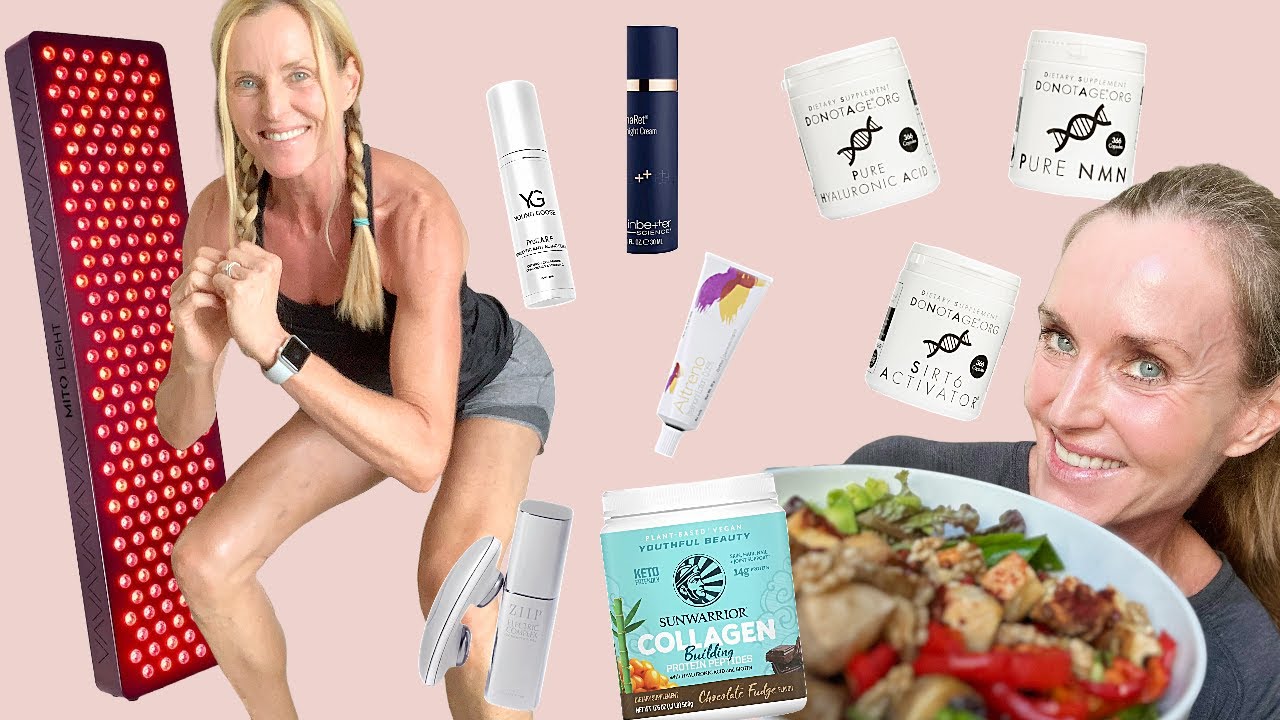My Well-Aging Routine from Morning till Night - Supplements, Skincare, Devices, HRT, Workout.....