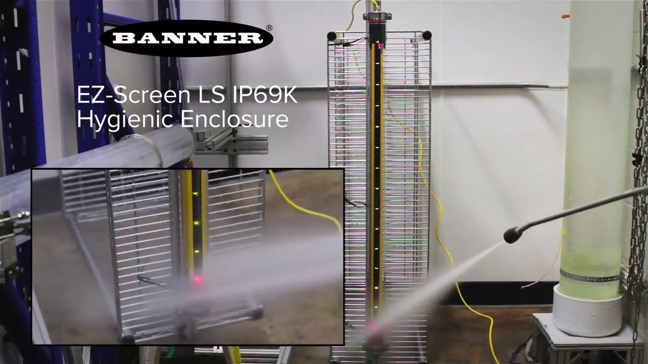 Banner Engineering EZ SCREEN LS IP69K Hygienic Enclosure