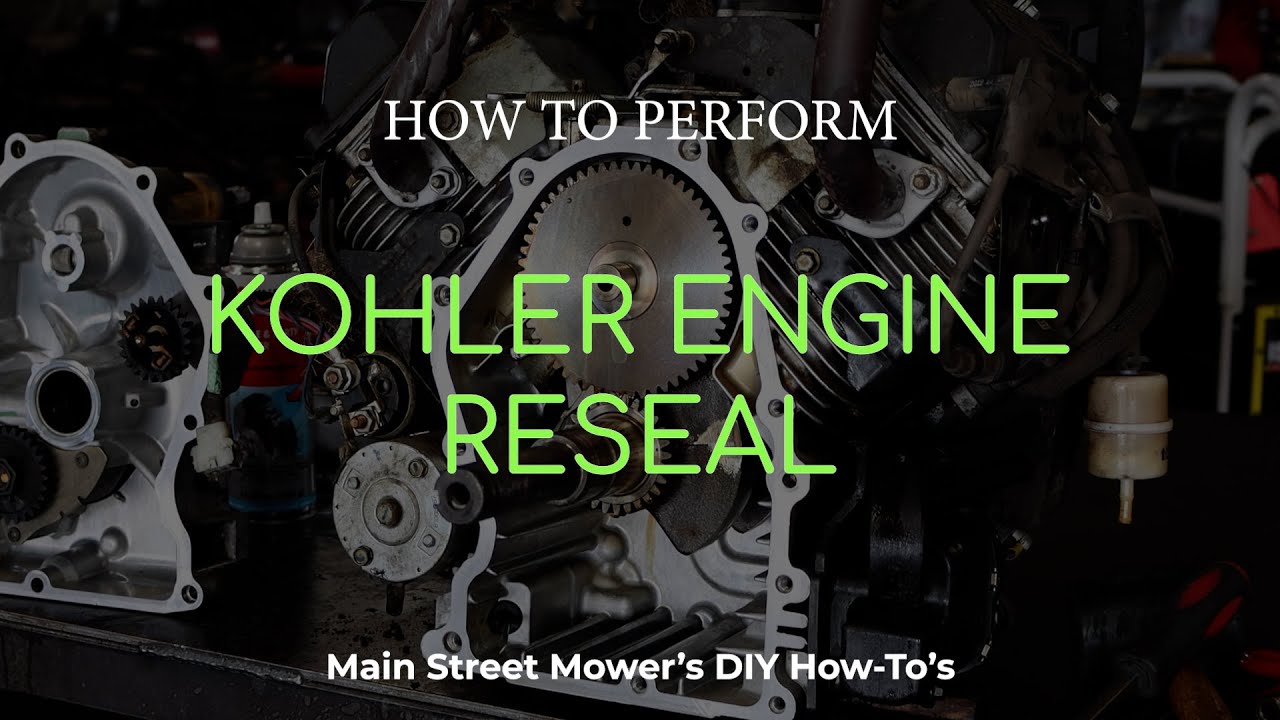 How To Perform a Kohler Engine Reseal in 5 minutes! - Main Street Mower DIY's