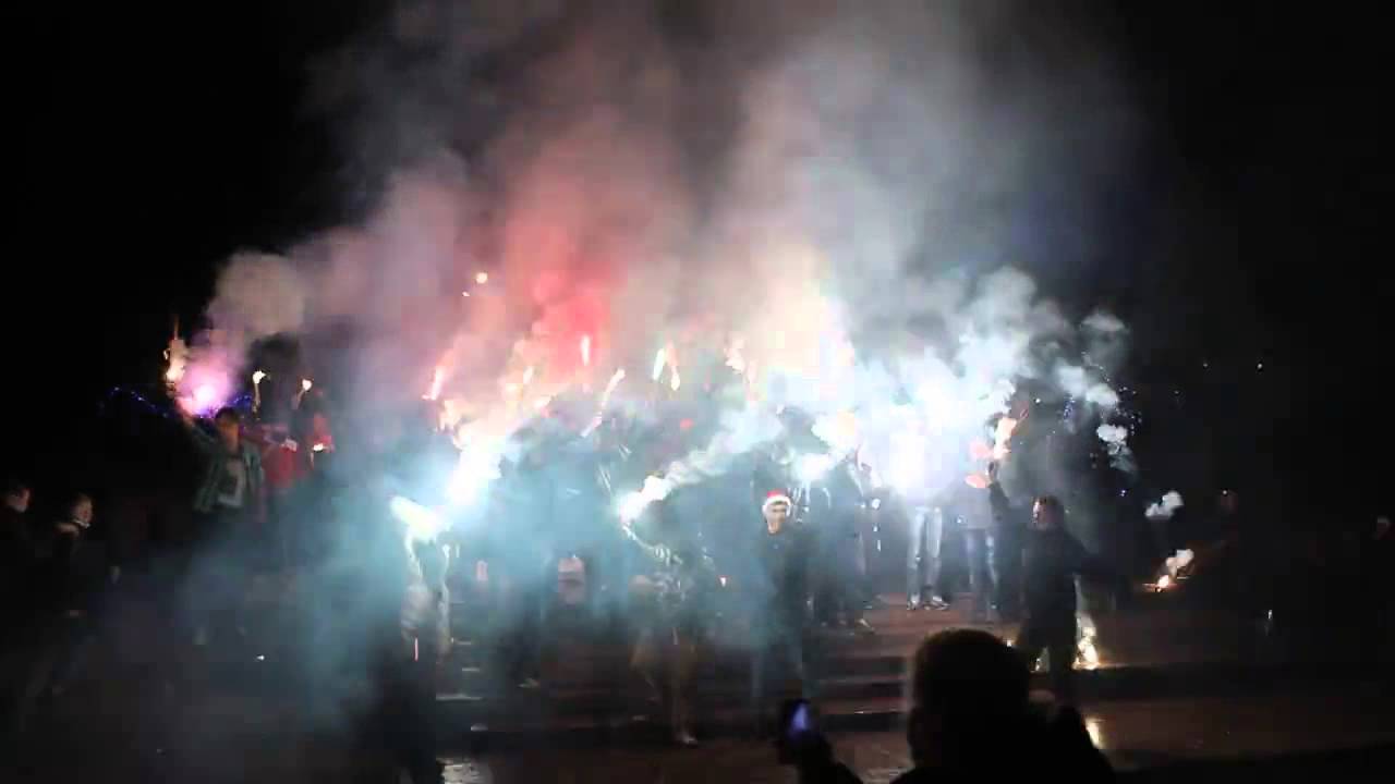 #Олександрія, центральна площа. Зустріч нового 2014 року. #Фанати Олександрії