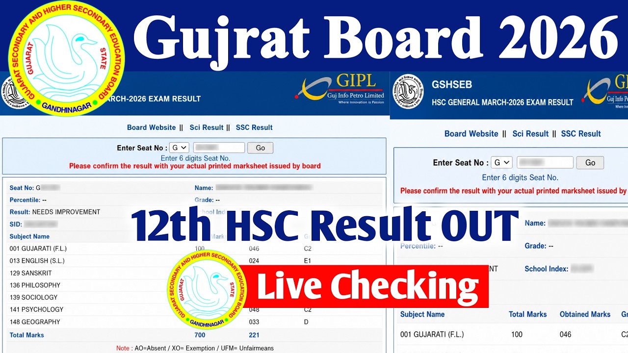 Gujarat Board 12th Result 2026 Out | GSEB 12th Result 2026 Kaise Check Kare | GSEB 12th Result 2026