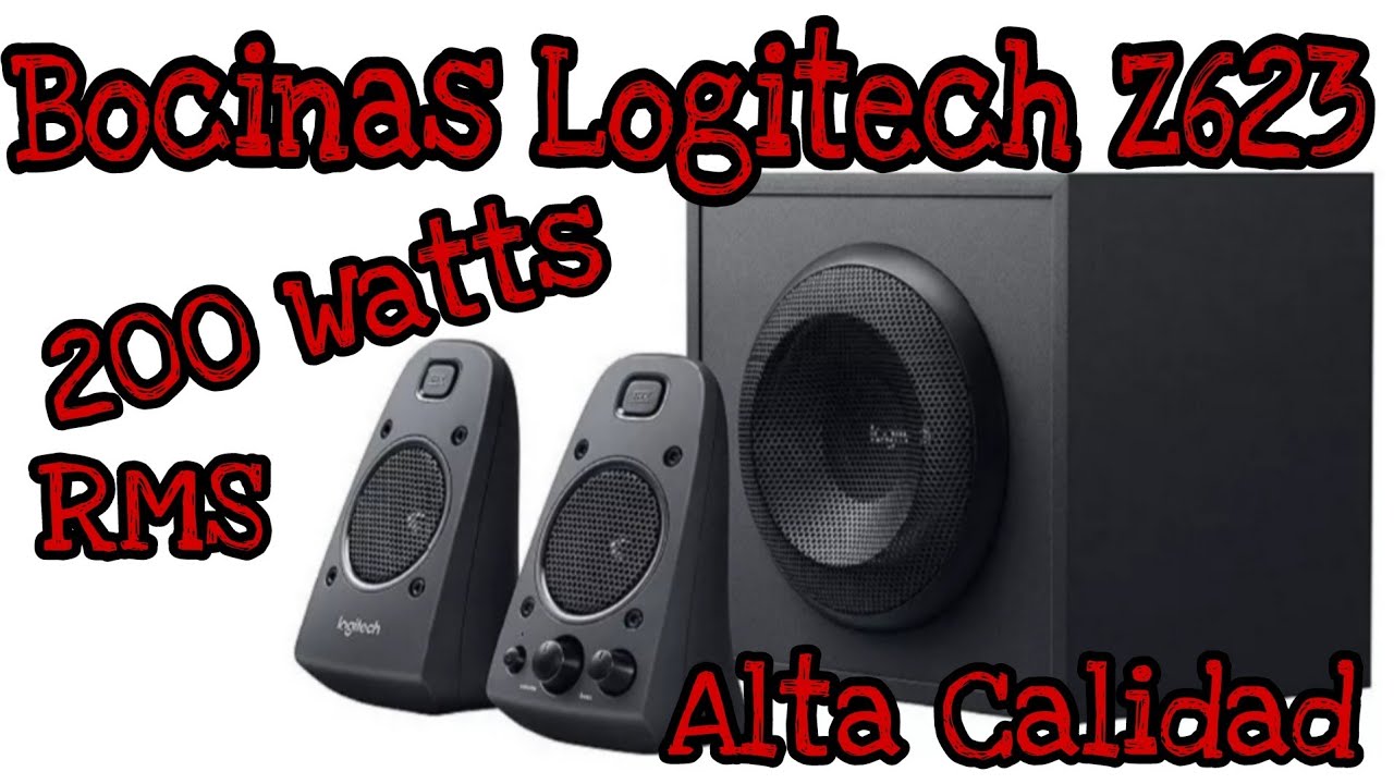 Bocinas Logitech Z623 200 watts rms unboxing y mi experiencia de uso