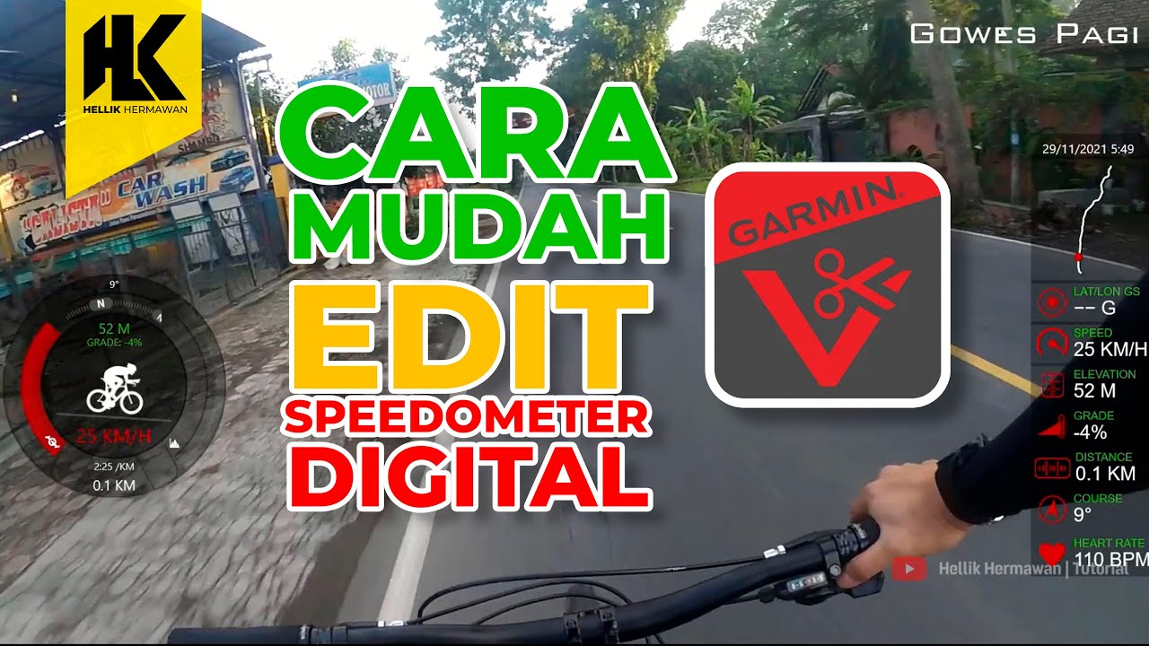 Menambahkan speedometer Digital di video | VIRB Edit Garmin