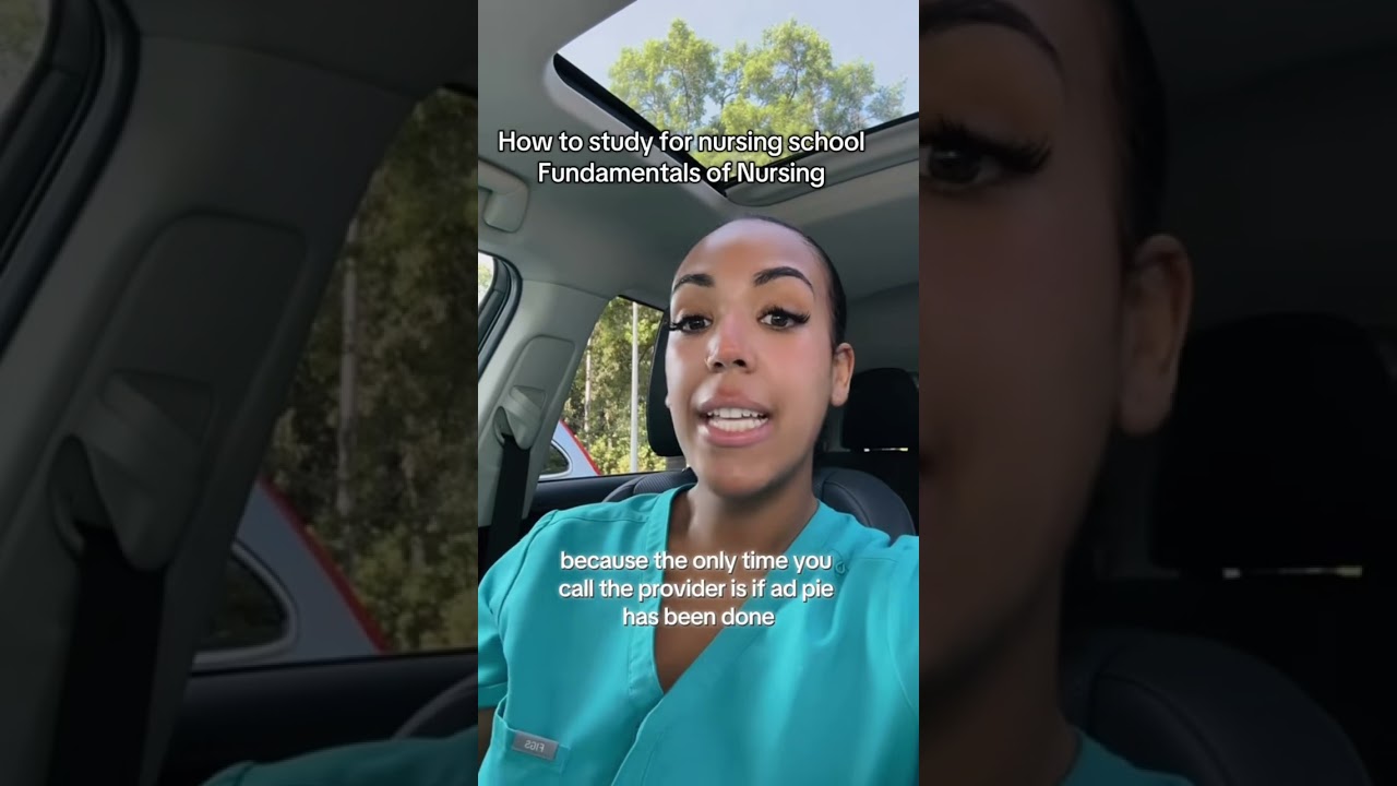 Fundamentals of nursing study tips for nursing students #nursetips #nursingschool