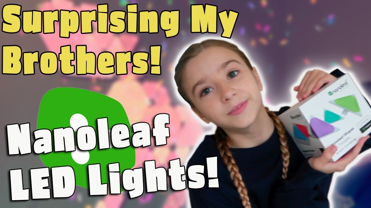 Cammy Surprises Her Brother's with an Amazing Nanoleaf LED Light Panel Design!!
