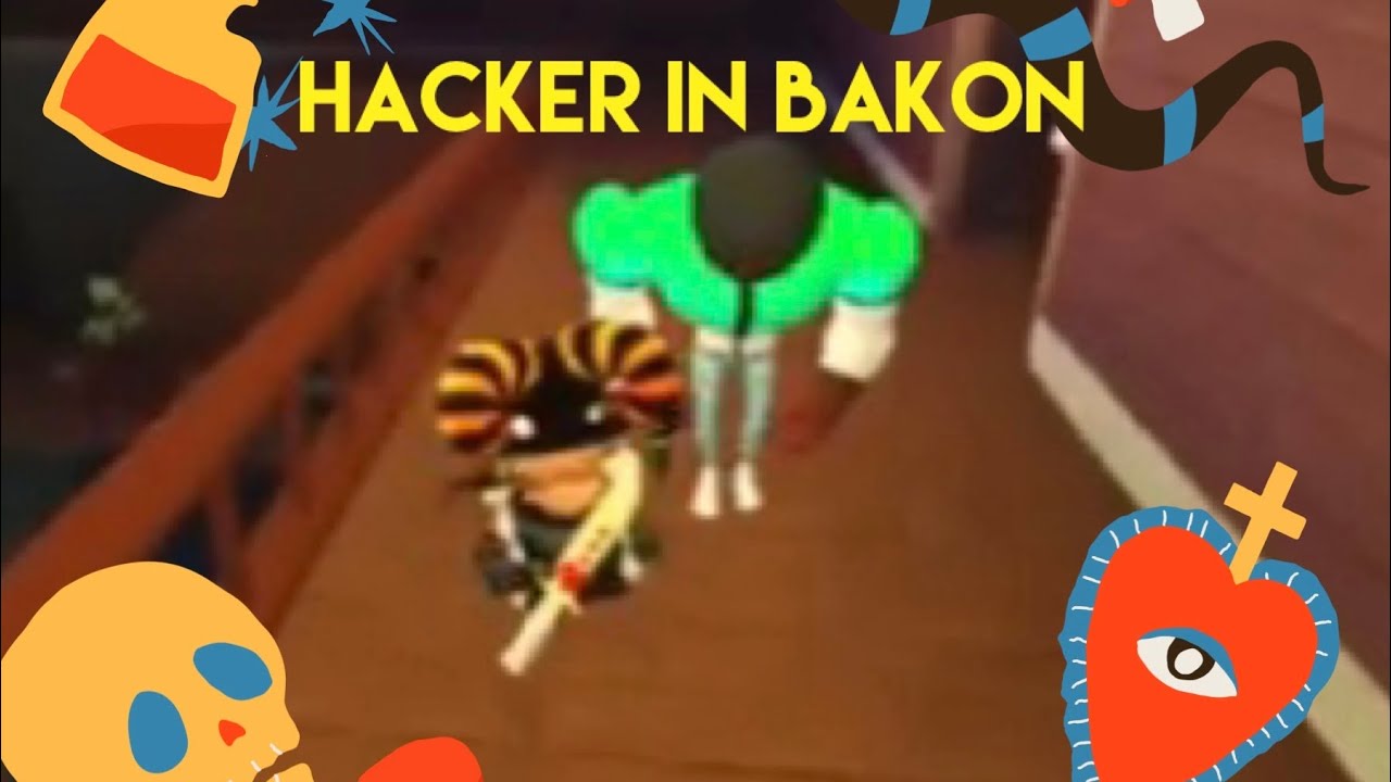 Whoa! A Hacker in Bakon Roblox