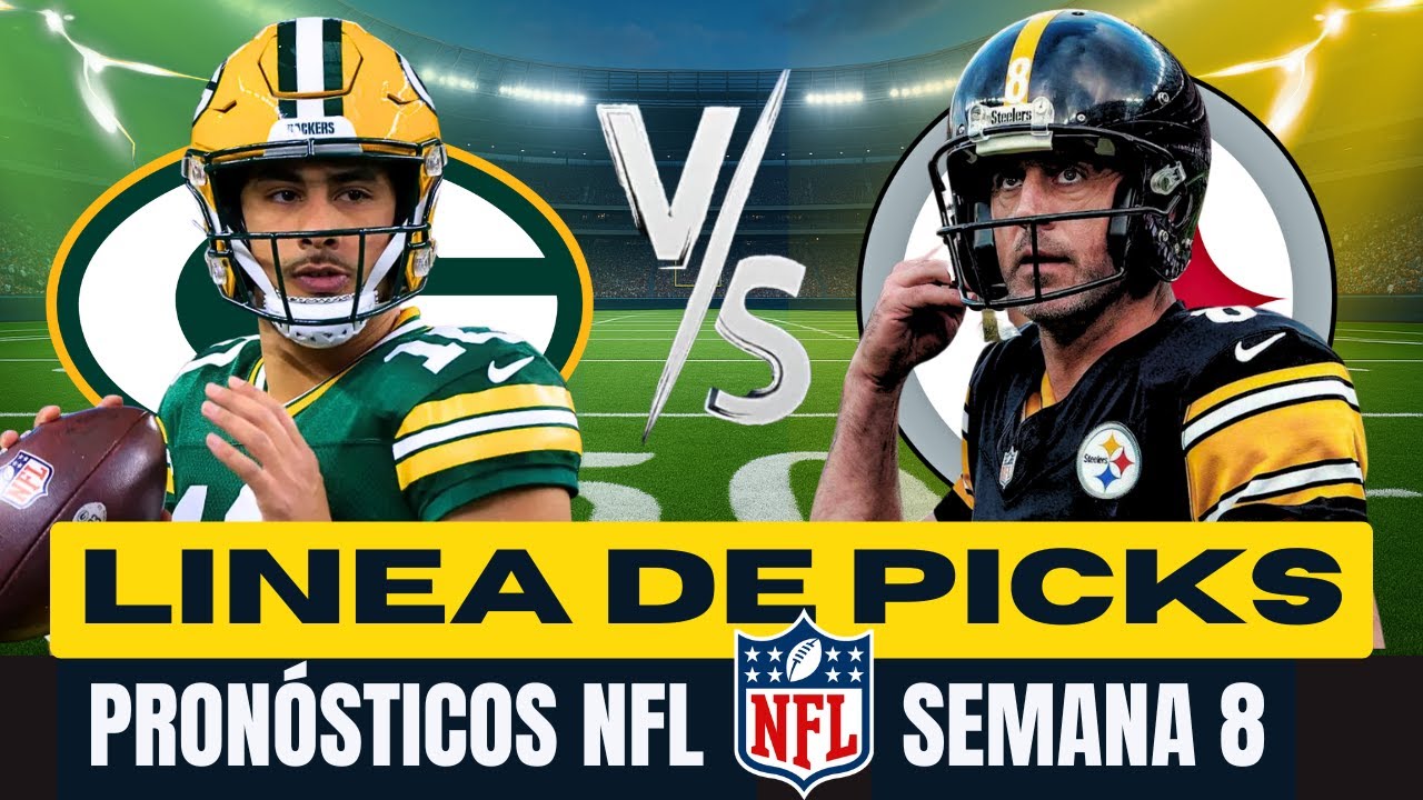 🏈 PRON&Oacute;STICOS SEMANA 8 NFL 🔥PARLAY GRATIS🔥