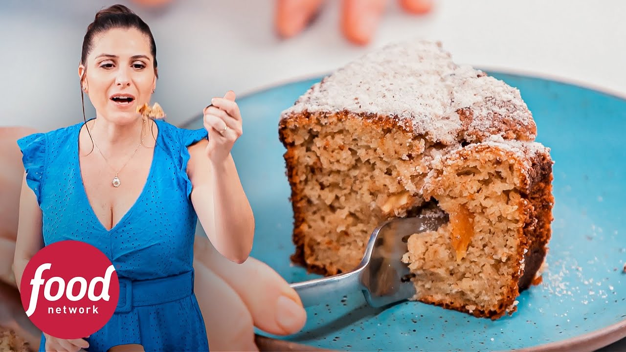 Bolo de maçã com nozes 