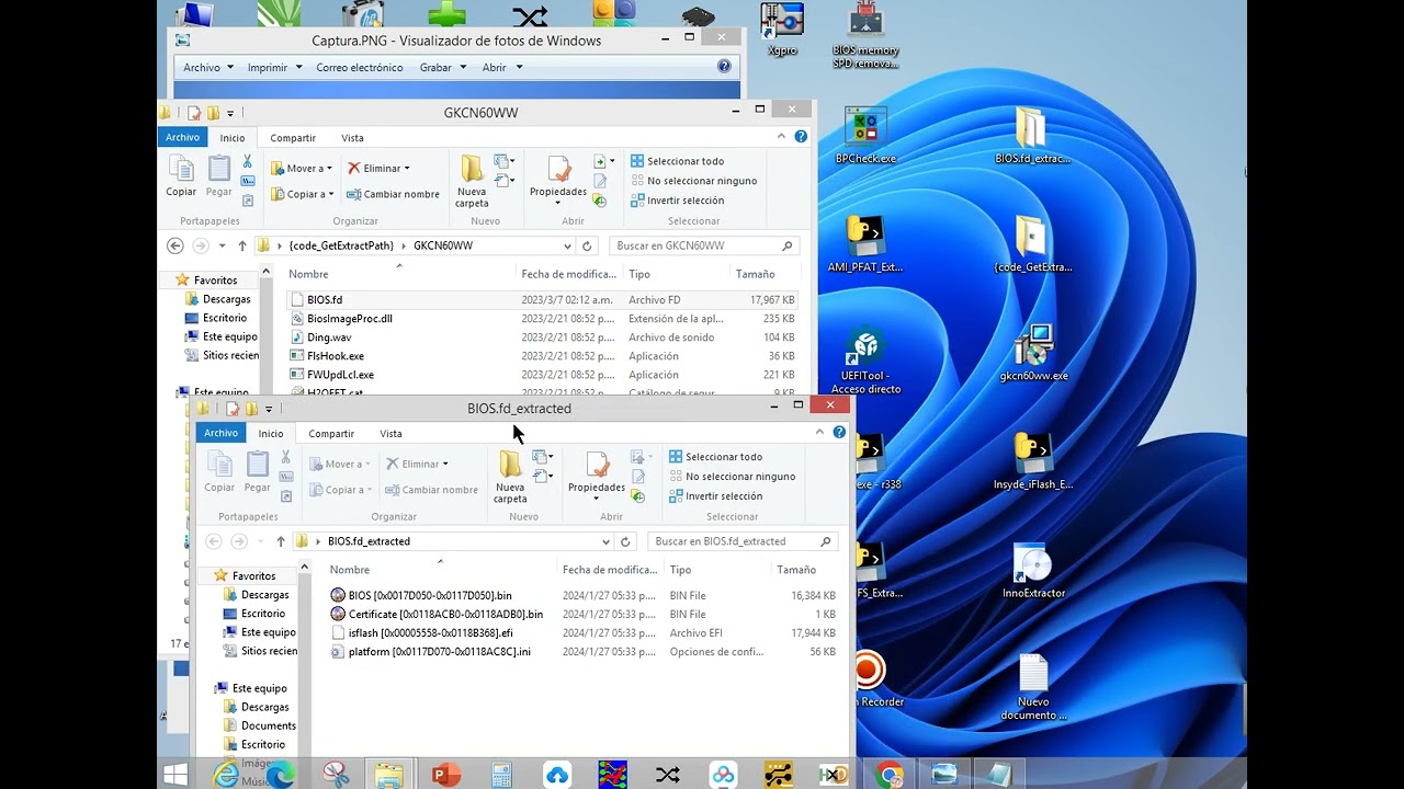 LENOVO AMD BIOS  EXTRACT  .EXE TO  .BIN  ( innoExtractor + Insyde_iFlash_Extract ) 