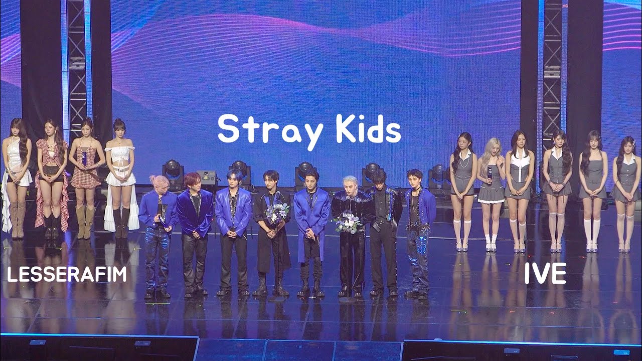 K-월드 클래스상 수상 Stray Kids IVE LESSERAFIM 직캠 / 2025 KWDA