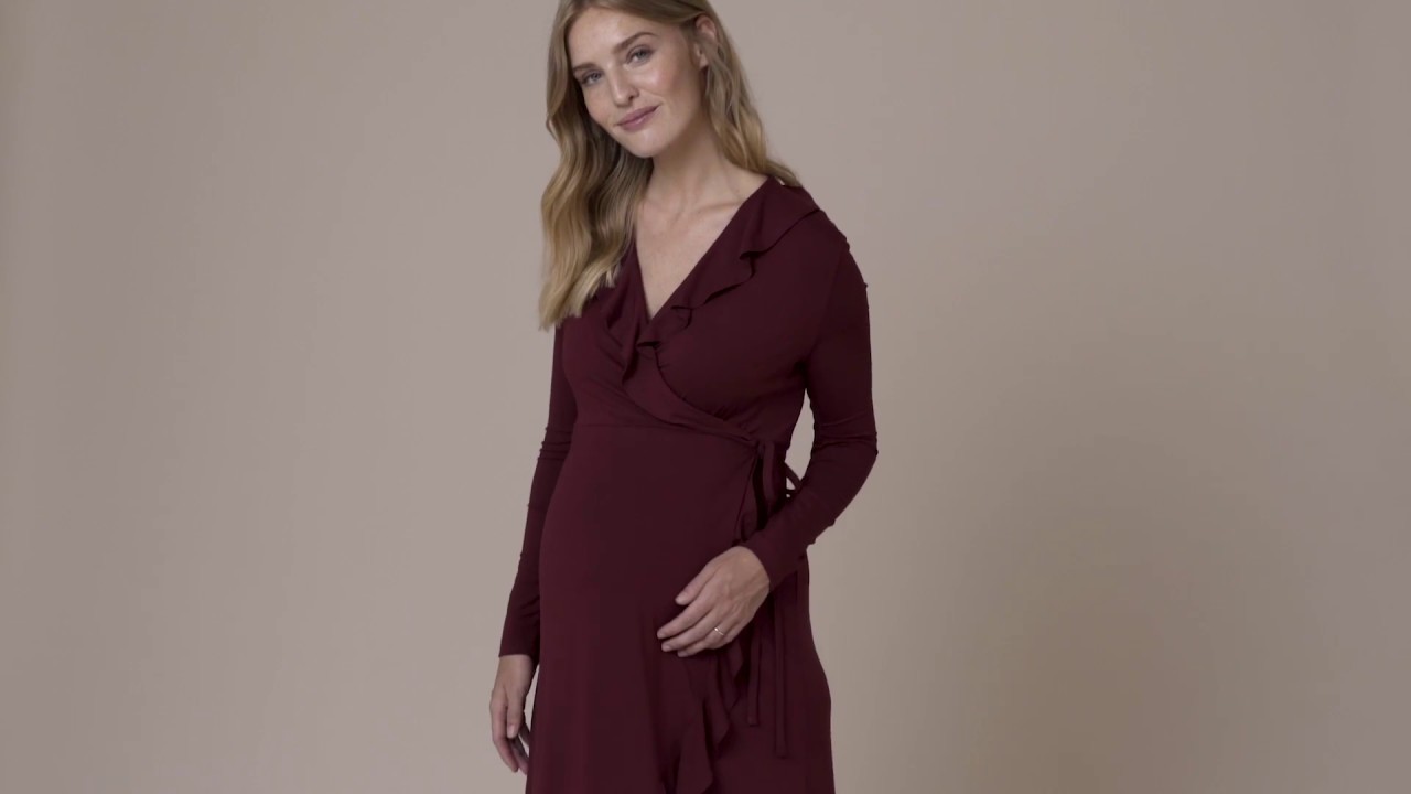 Meet the Aurelia Maternity Wrap Dress