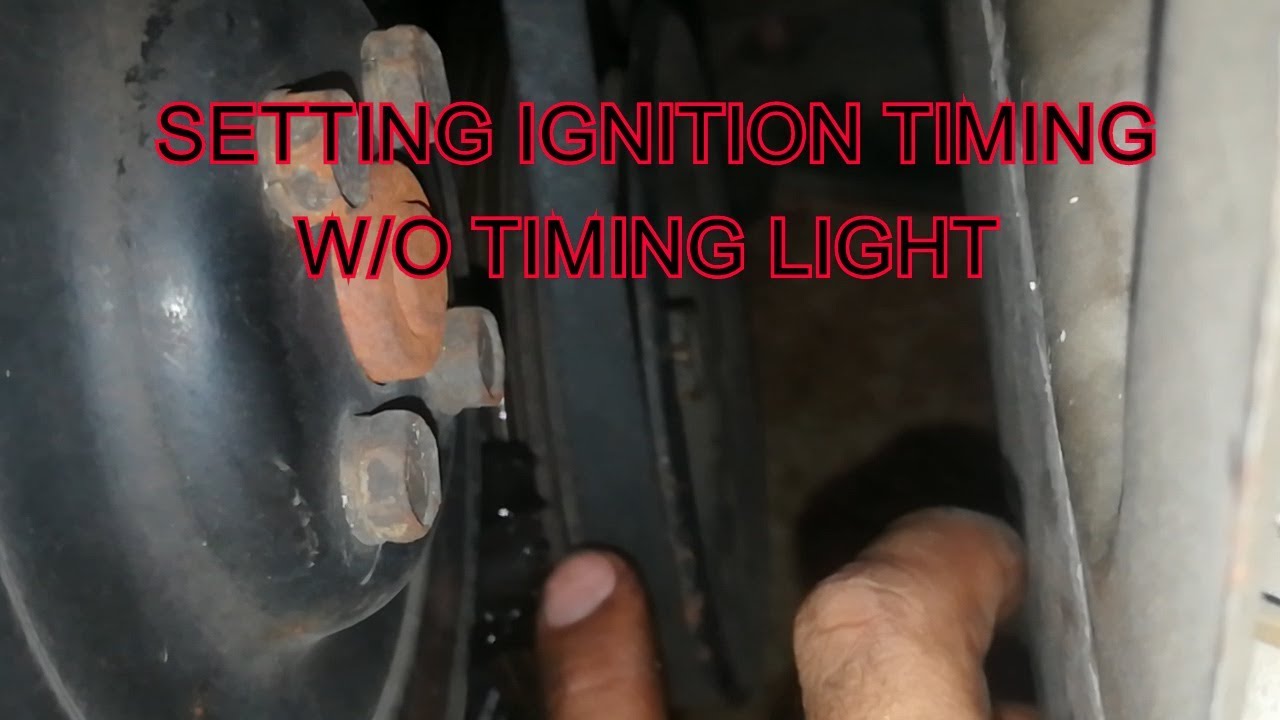 Setting Ignition Timing w/o Timing Light - Mitsubishi 4g13