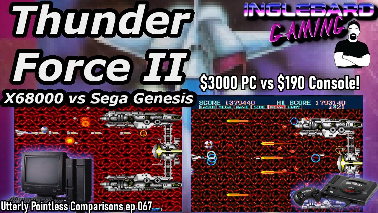 Thunder Force II X68000 vs Sega Genesis | Mega Drive | Utterly Pointless Comparisons