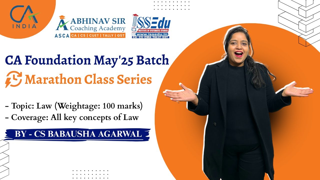 CA Foundation Business Law Marathon Class | Full Revision + PYQs + Last-Minute Boosters