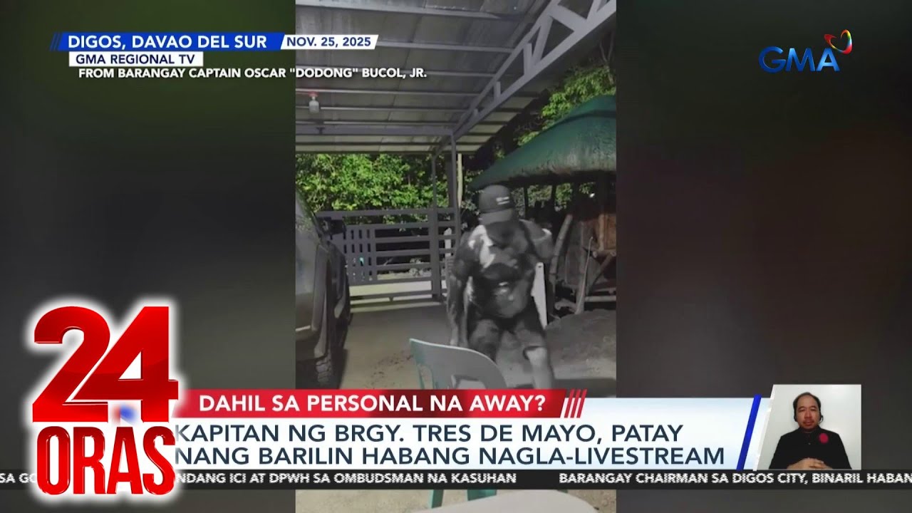 Kapitan ng Brgy. Tres de Mayo, patay nang barilin habang nagla-livestream | 24 Oras