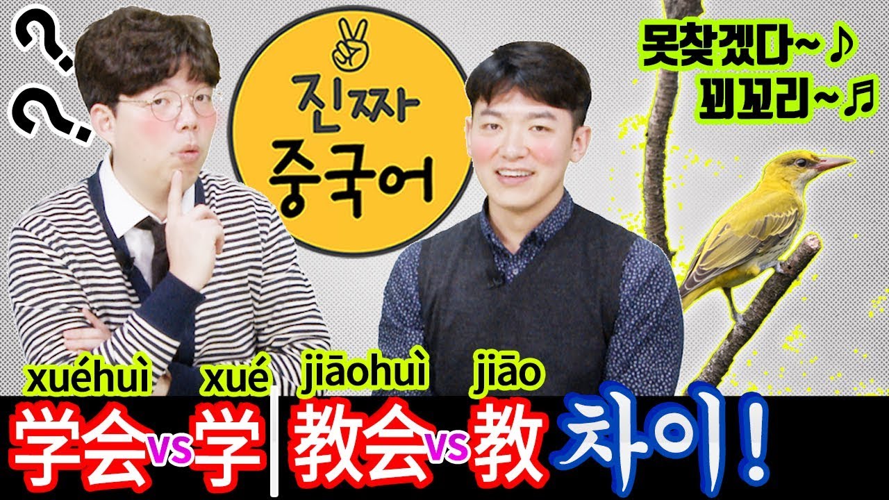 쌤들 이것도 만들어 주세요 #4 중국어 学/学会  教/教会 무슨 차이에요?  (부제: 중국어 보어 & 유의어는 