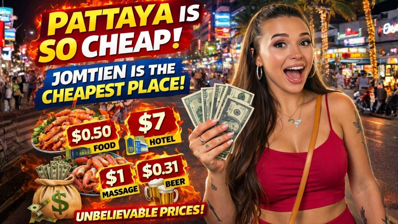 PATTAYA IS SO CHEAP! 😱 JOMTIEN — THE CHEAPEST PLACE IN PATTAYA (PRICES 2026)