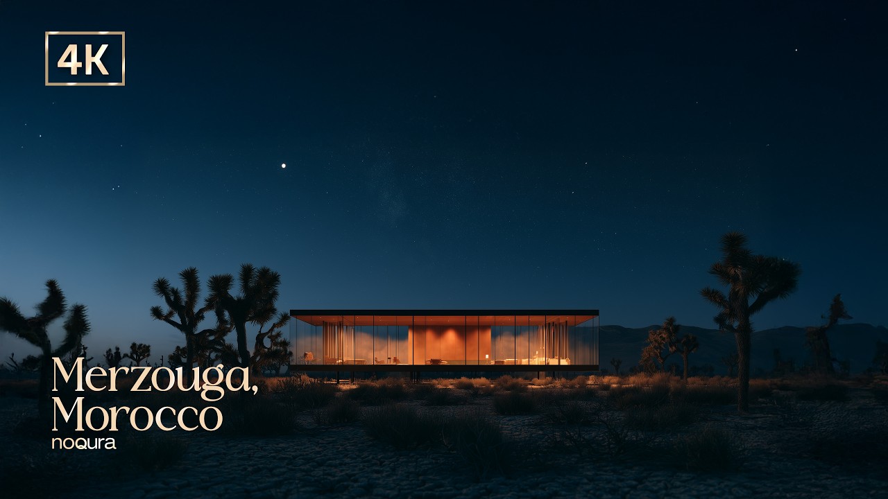 MOROCCO 4K | Sahara Nights in Merzouga &bull; Desert Lounge Music for Relaxing, Focus & Study