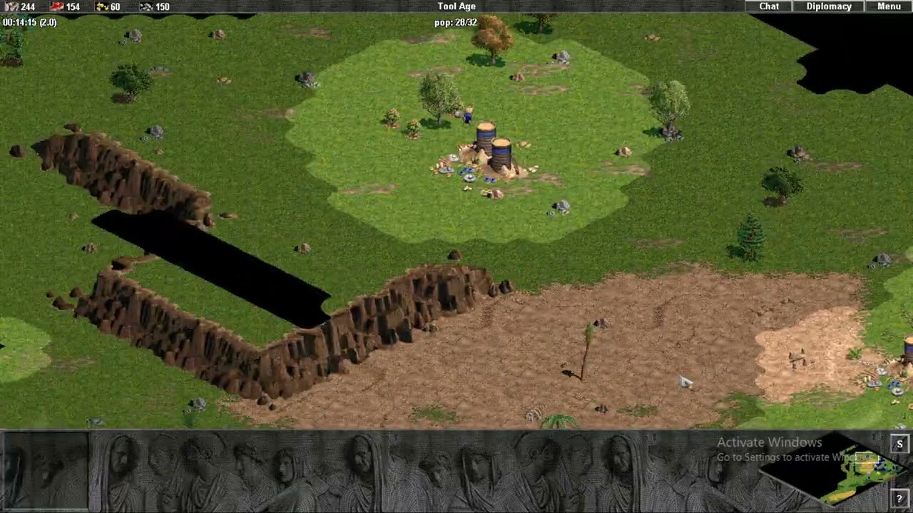 Macedonia đâm Y chuyển A nhẹ nhàng với Greek chan lúng túng | Đế Chế AOE 1 | Solo Random 1vs1