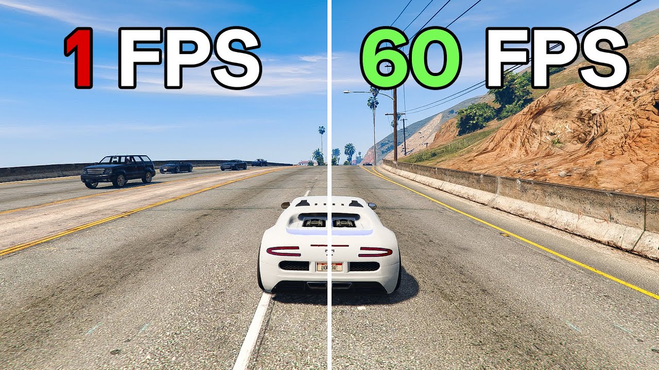 GTA 5 | 1 FPS vs 10 FPS vs 15 FPS vs 30 FPS vs 45 FPS vs 60 FPS