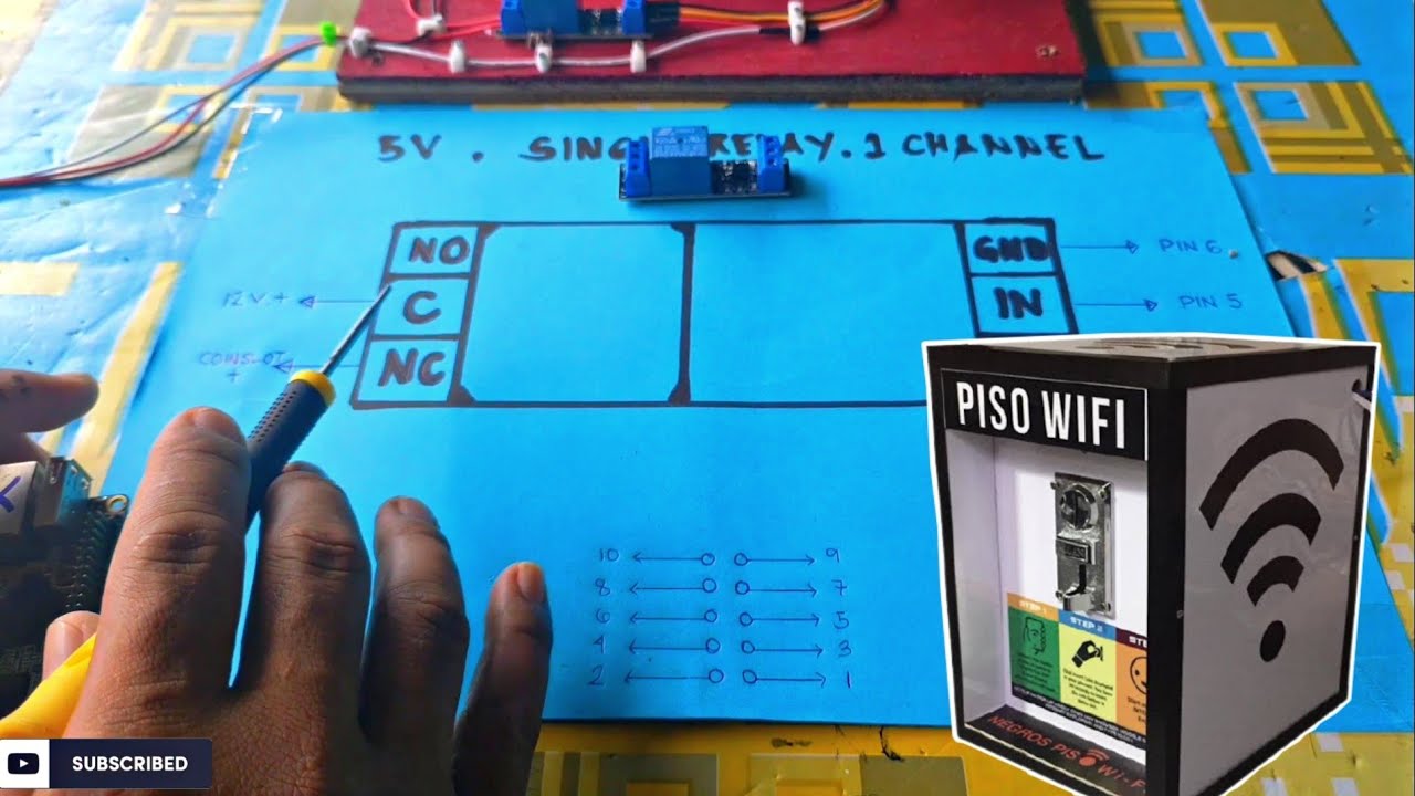 PISO WIFI TUTORIAL WITH RELAY (Manual build)