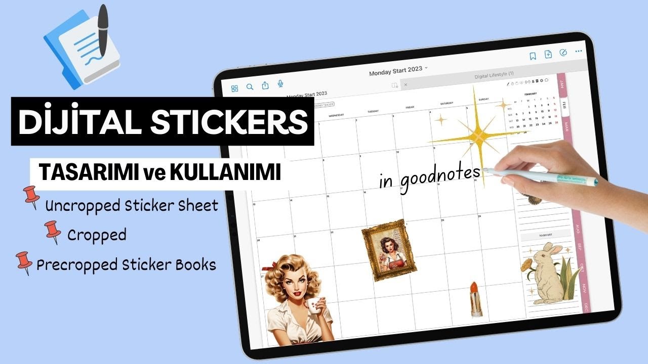 Design and Use Digital Stickers like a Pro | Goodnotes Sticker Book Format
