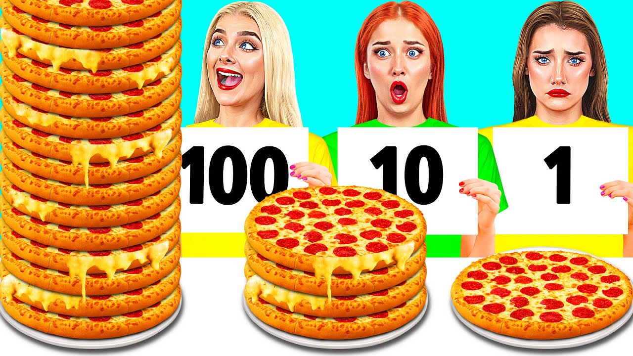 100 Layers of Food Challenge | Amazing Kitchen Recipes by Jelly DO Challenge