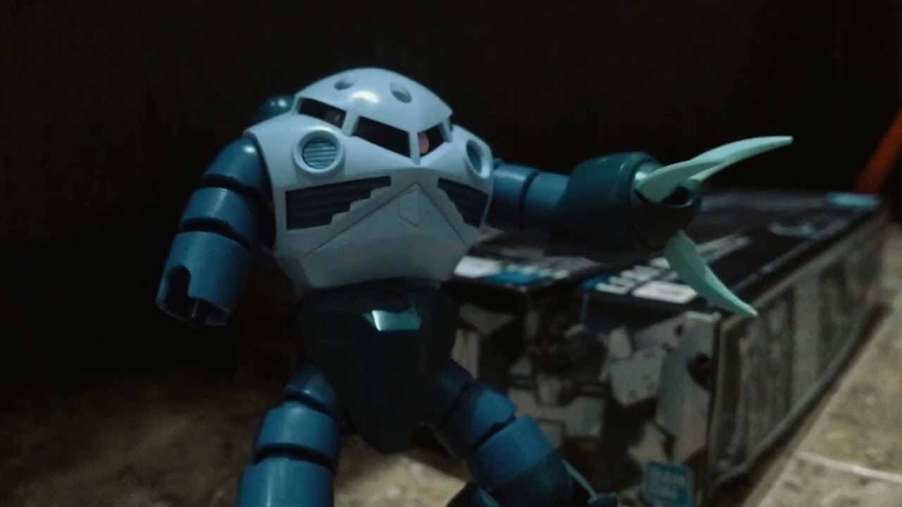 Jesta vs Trio mono eye Zaku II , Z GOk, Gouf (Gundam Stop motion )