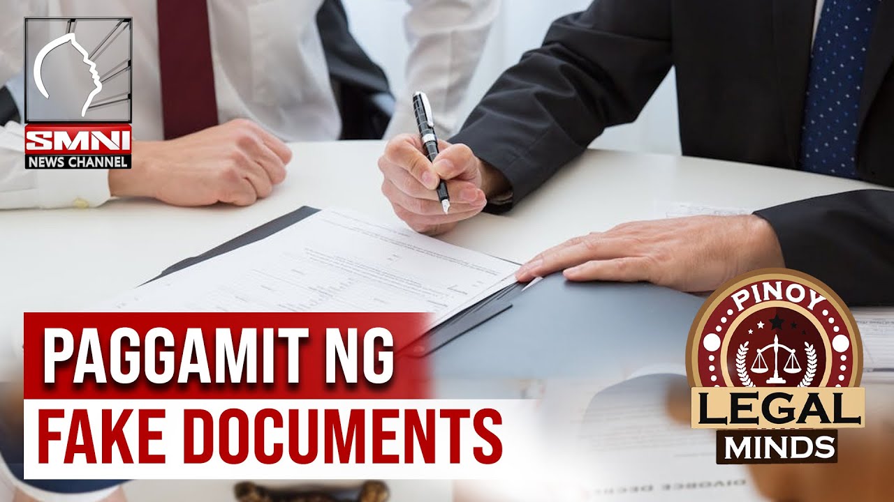 PAANO KUNG GINAMIT NG IBANG TAO ANG PEKENG DOKUMENTO NA HINDI NAMAN SA KANYA?