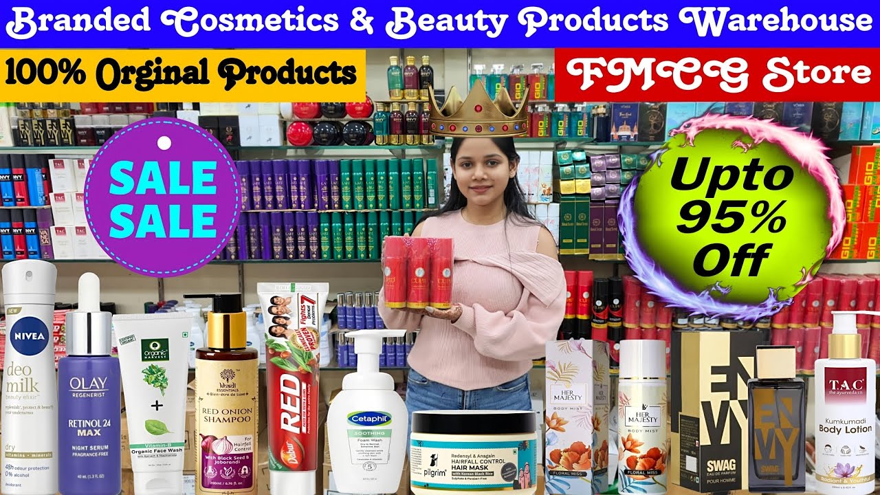 Delhi की सबसे सस्ती Cosmetic दुकान | Branded Cosmetics & Beauty Items | सोच से भी सस्ते खरीदें