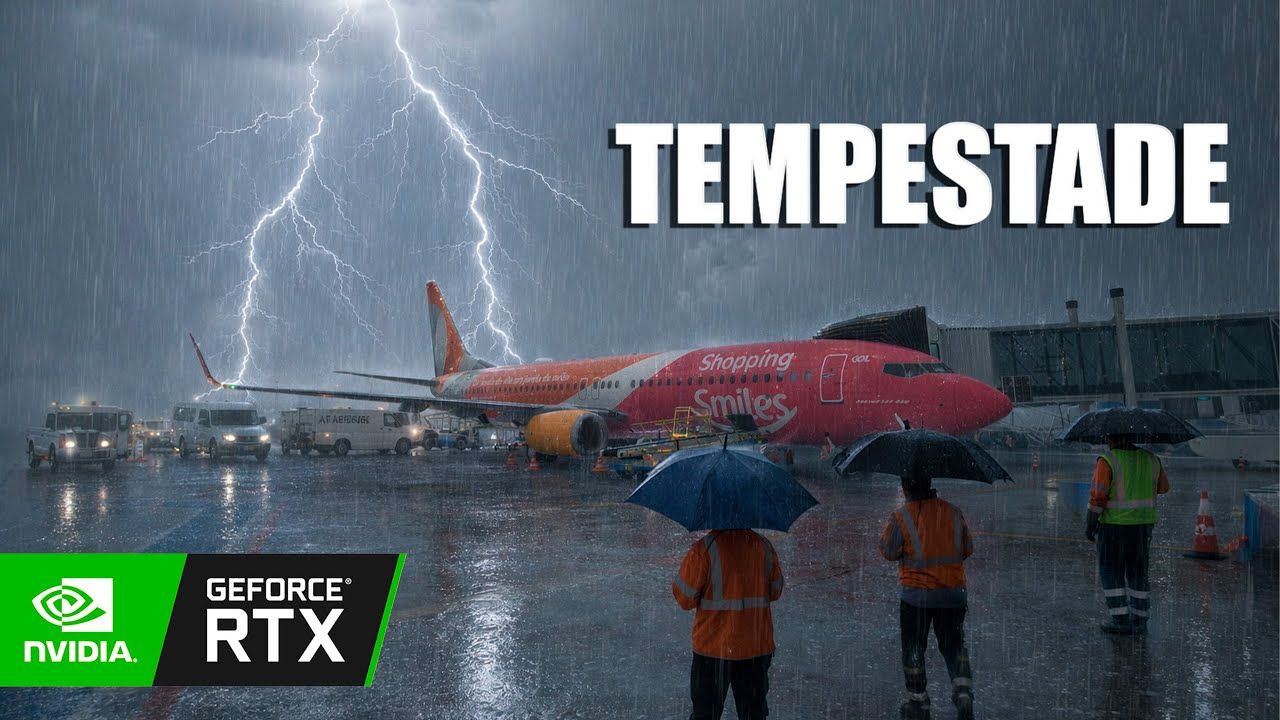 #microsoftflightsimulator  MAXIMUM GRAPHICS - B737NG RAINY Takeoff In BRASILIA| 4K