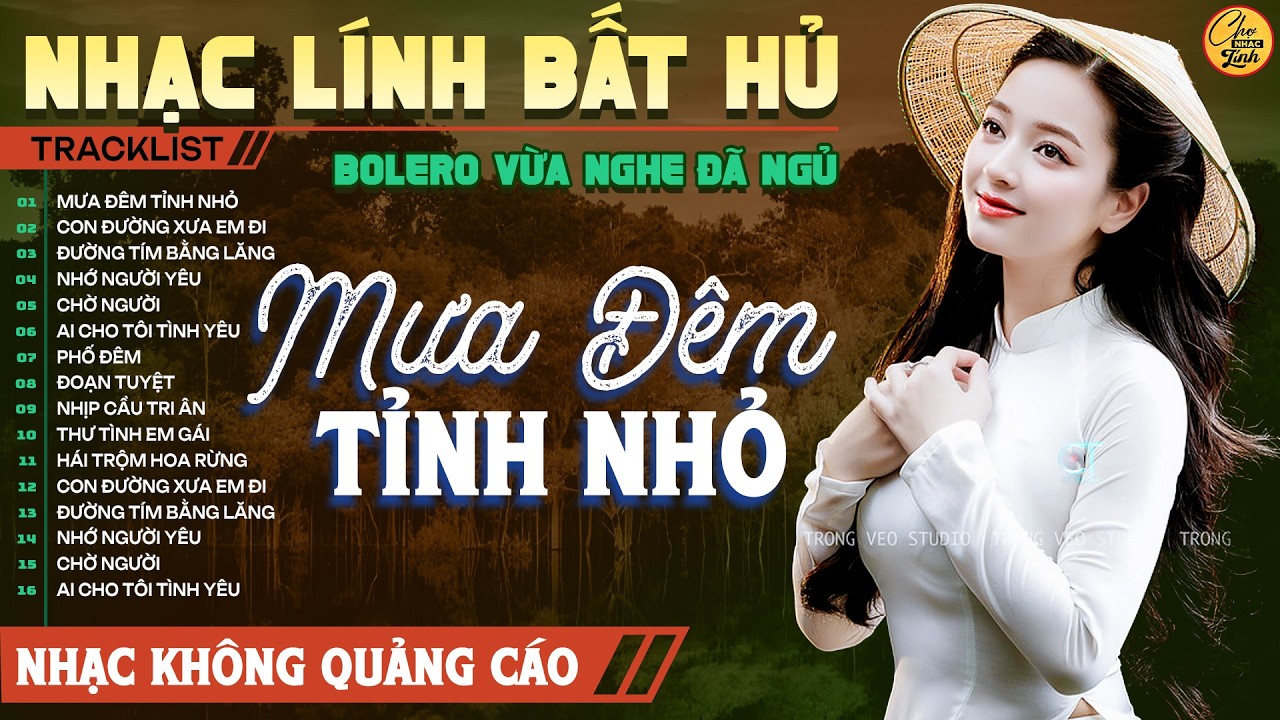 Mưa Đêm Tỉnh Nhỏ, Đoạn Buồn Đêm Mưa - LK Nhạc Lính Xưa Hải Ngoại Bất Hủ Vừa Nghe Đã Ngủ