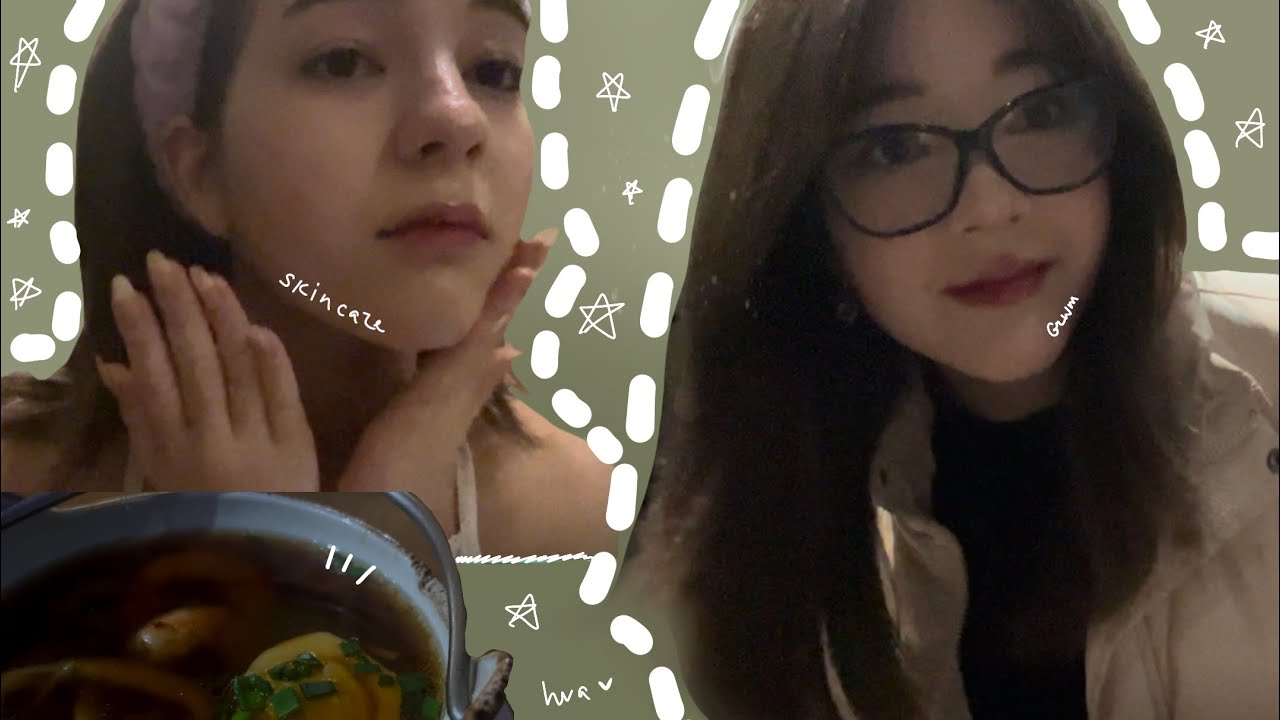 grwm + vlog 🍵 мій догляд за шкірою та покроковий макіяж 🧺 hva_log