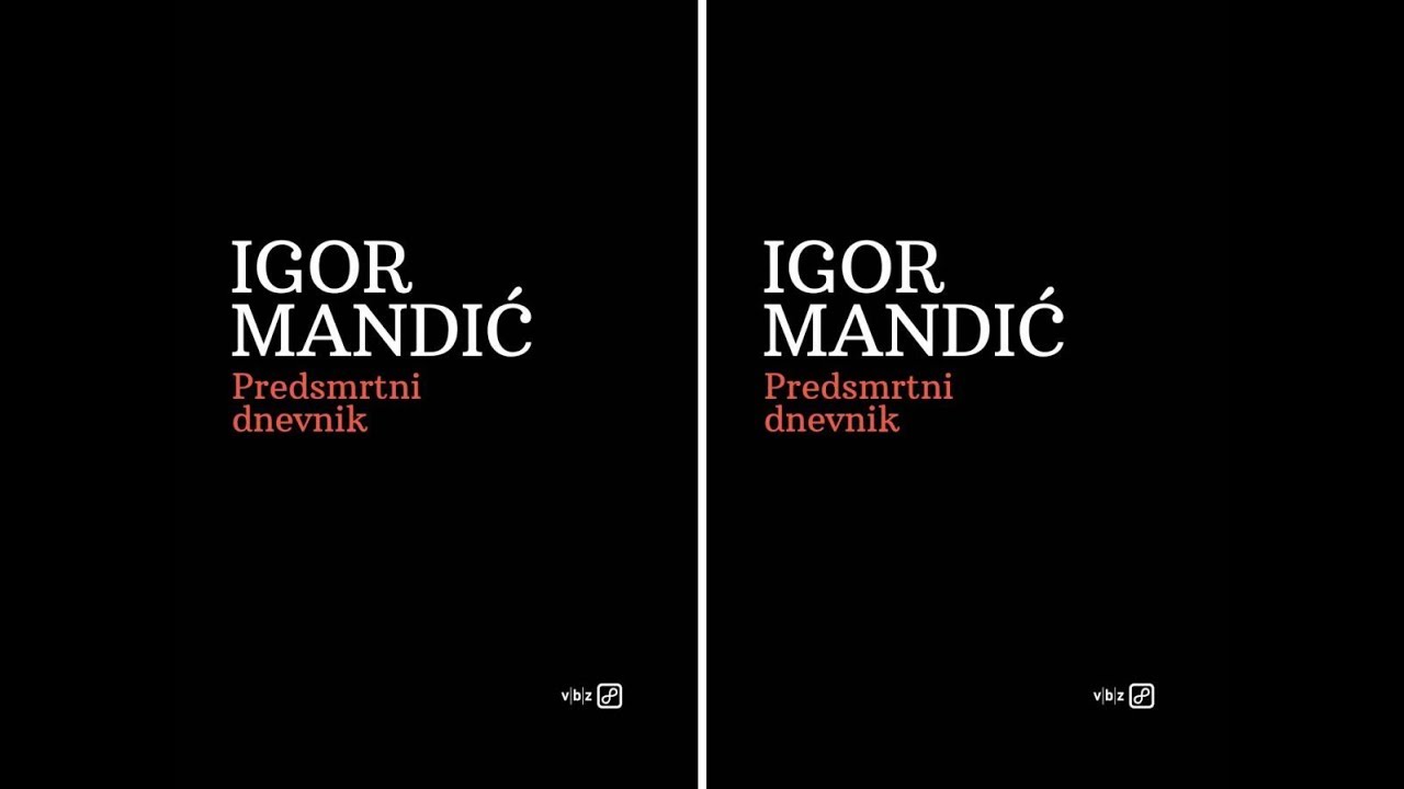 Promocija knjige „Predsmrtni dnevnik“ Igora Mandića 22.10.2018.