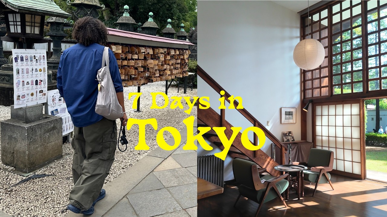Japan Travel Vlog 🇯🇵 - 7 days in Tokyo. Cafés, Shopping, Food.